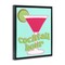 Stupell Industries Retro Cocktail Hour Framed Floater Canvas Wall Art Design by SD Graphics Studio